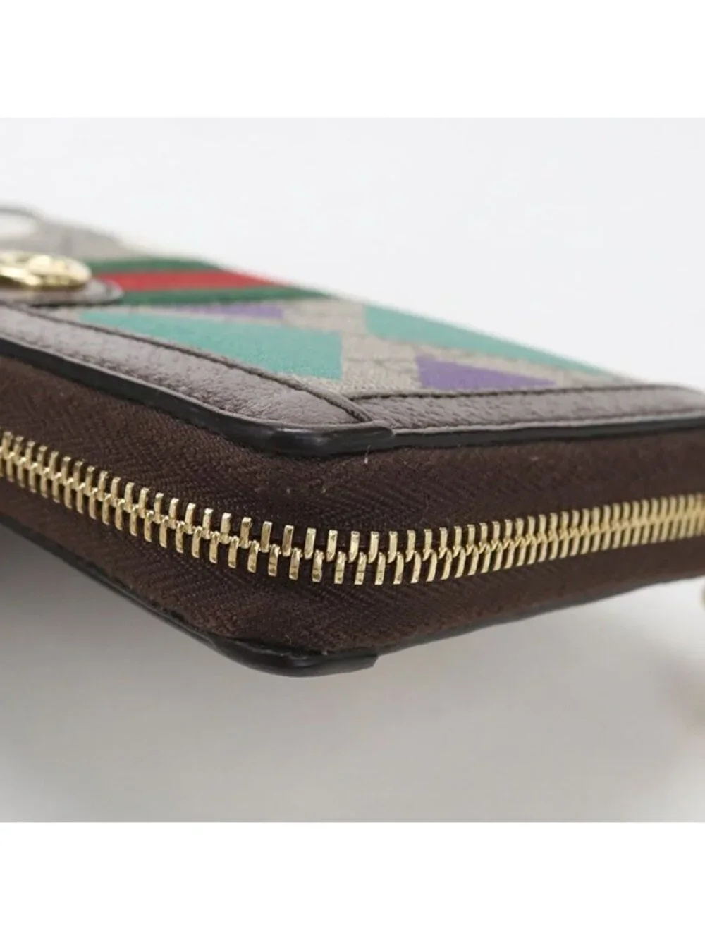 Gucci Round Zip Wallet Ophidia Zip Around - Picture 5 of 6